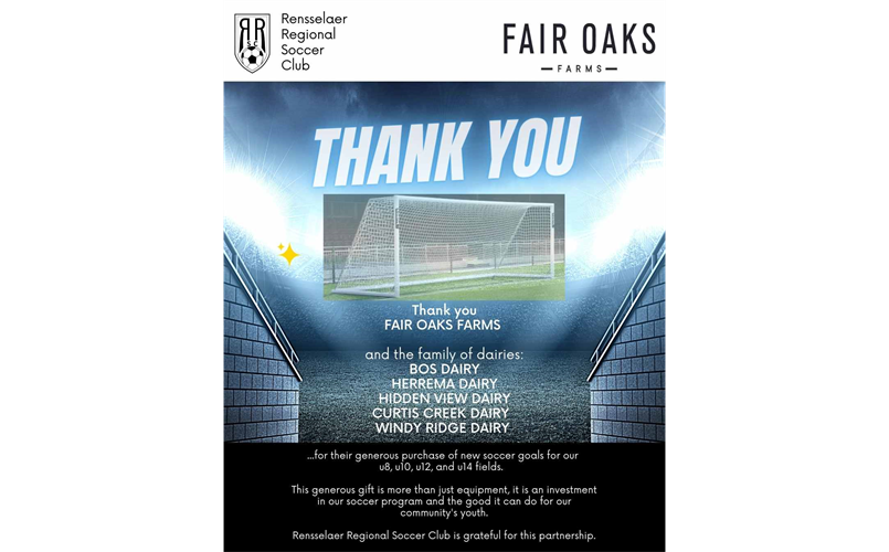 Thank You Fair Oaks Farms!!!